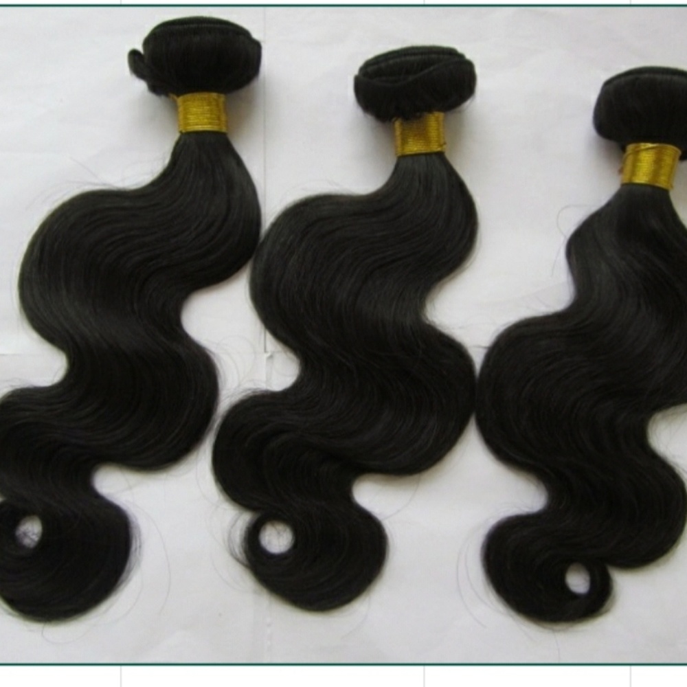 Natural color, Brazilian body wave hair bundles